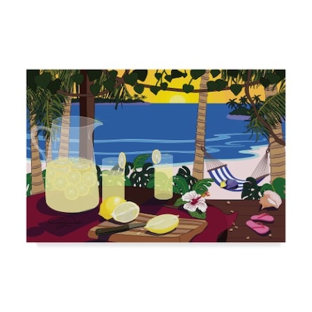Cindy Wider 'Lemonade Sunset' Canvas Art,30x47